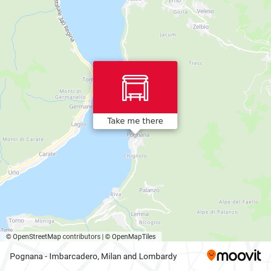 Pognana - Imbarcadero map