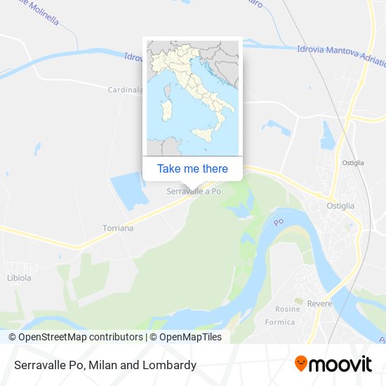 Serravalle Po map