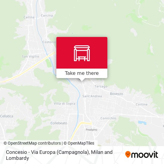 Concesio - Via Europa (Campagnola) map