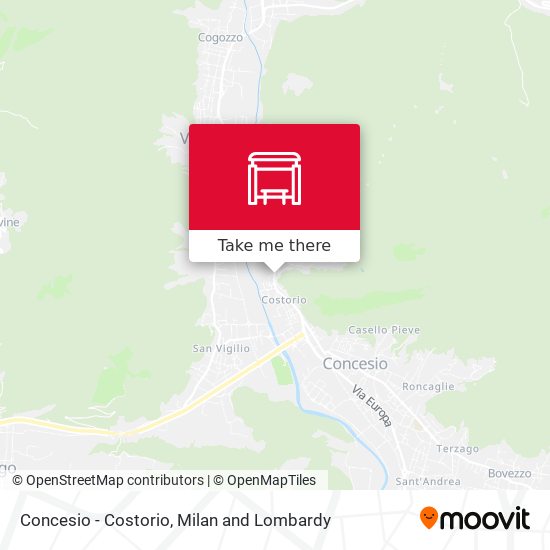 Concesio - Costorio map