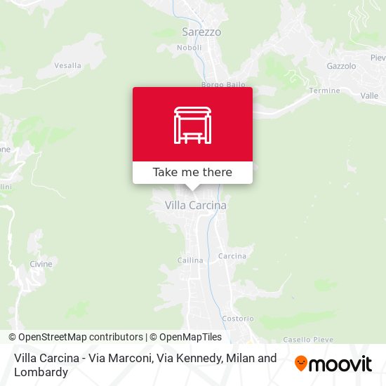 Villa Carcina - Via Marconi, Via Kennedy map