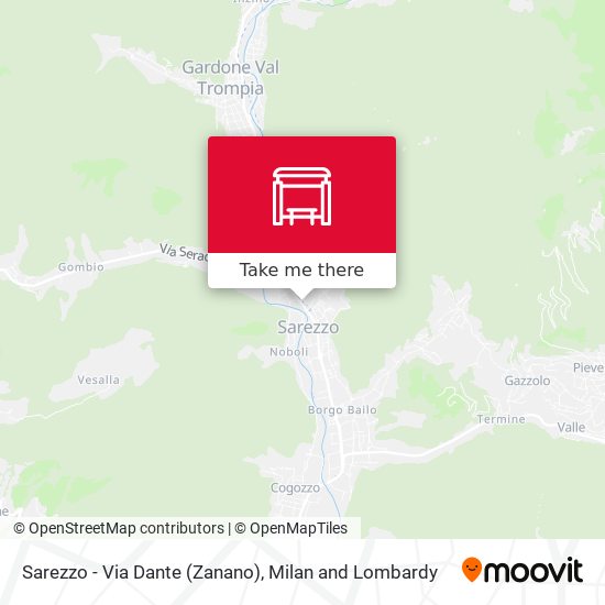 Sarezzo - Via Dante (Zanano) map