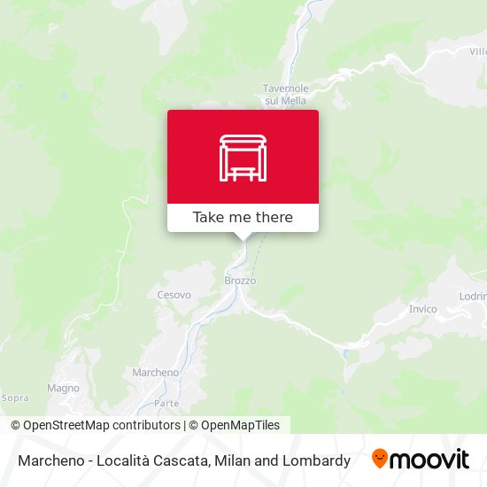 Marcheno - Località Cascata map