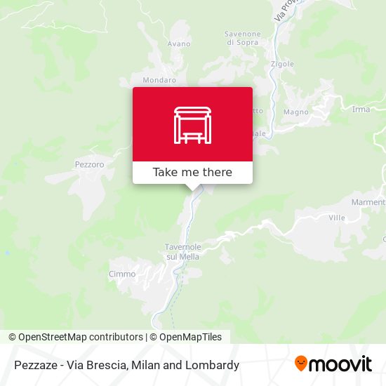 Pezzaze - Via Brescia map