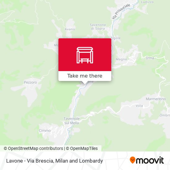 Lavone - Via Brescia map