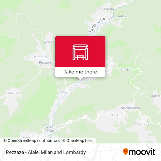 Pezzaze - Aiale map
