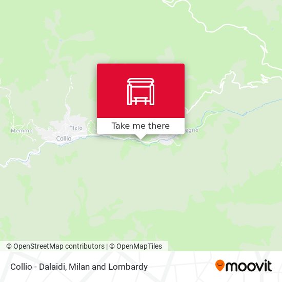Collio - Dalaidi map