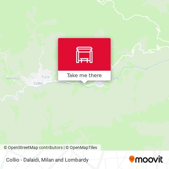 Collio - Dalaidi map