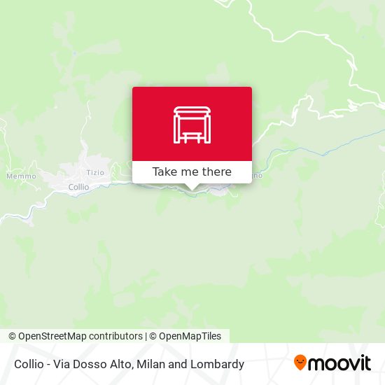 Collio - Via Dosso Alto map