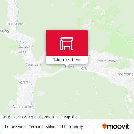 Lumezzane - Termine map