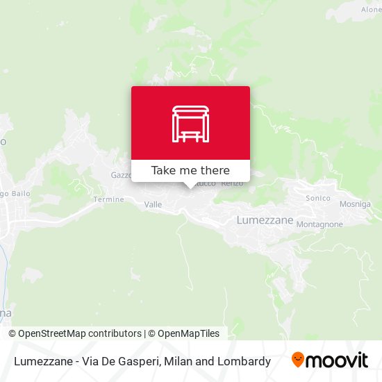 Lumezzane - Via De Gasperi map