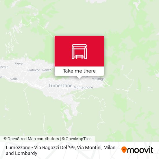 Lumezzane - Via Ragazzi Del '99, Via Montini map