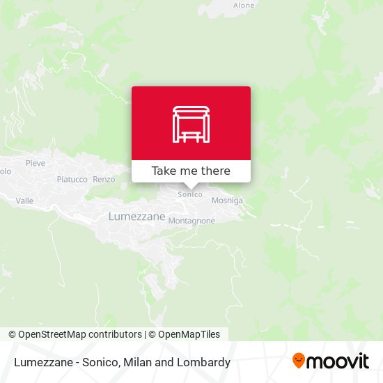 Lumezzane - Sonico map