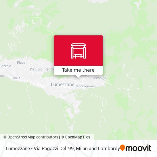 Lumezzane - Via Ragazzi Del '99 map