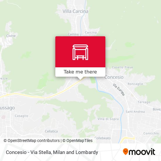 Concesio - Via Stella map