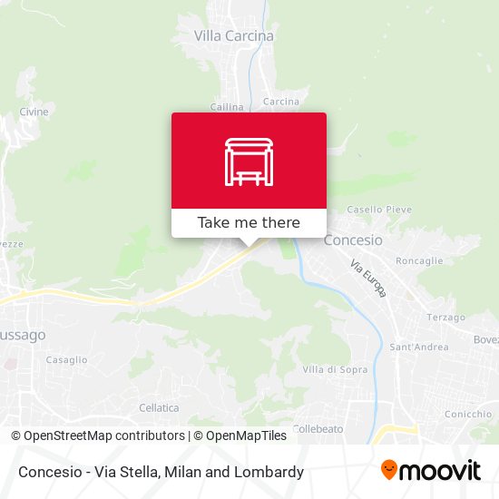 Concesio - Via Stella map
