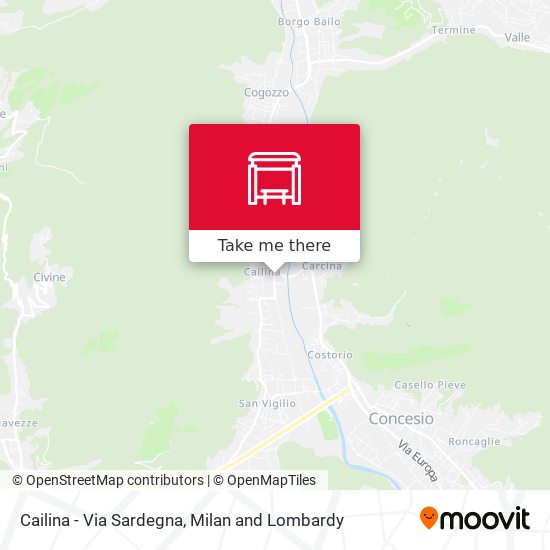 Cailina - Via Sardegna map