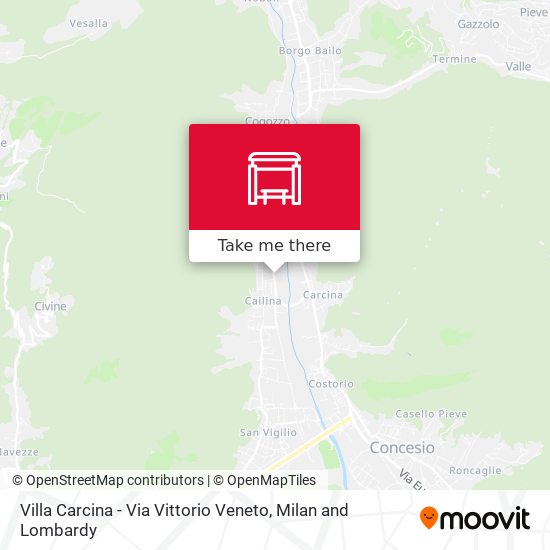 Villa Carcina - Via Vittorio Veneto map