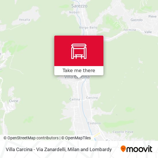 Villa Carcina - Via Zanardelli map