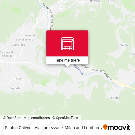 Sabbio Chiese - Via Lumezzane map