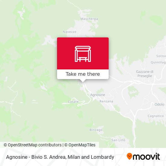 Agnosine - Bivio S. Andrea map