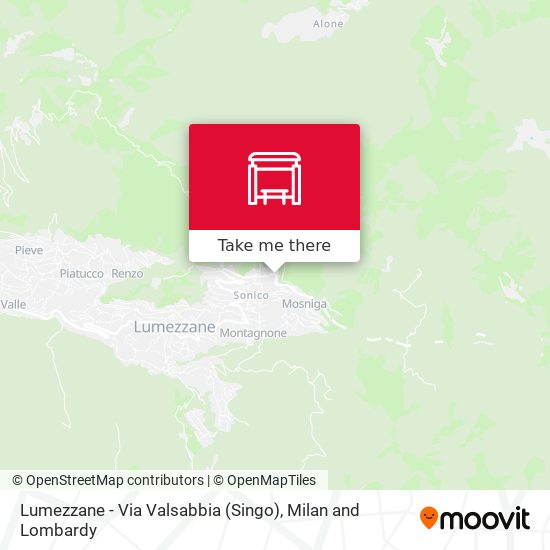 Lumezzane - Via Valsabbia (Singo) map