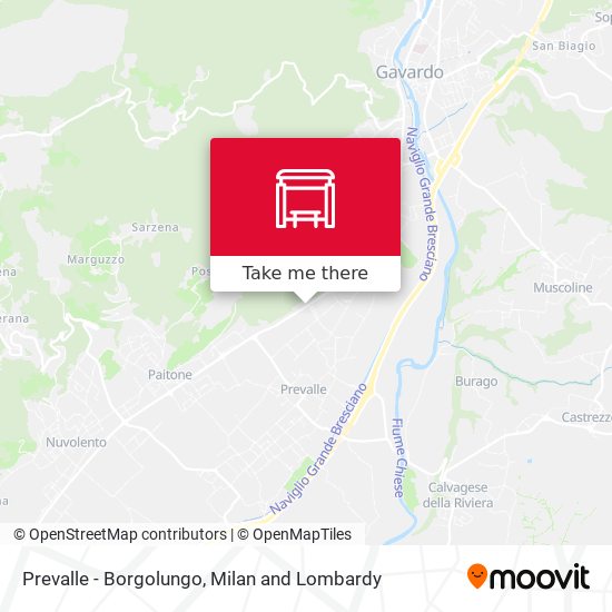 Prevalle - Borgolungo map