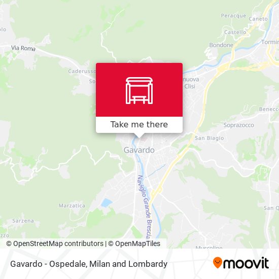 Gavardo - Ospedale map