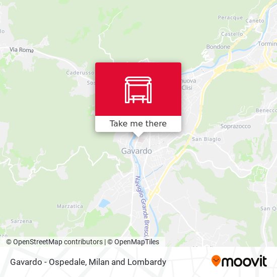 Gavardo - Ospedale map
