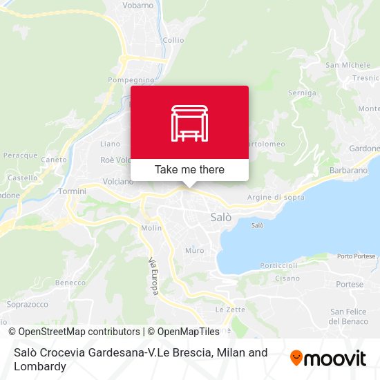 Salò Crocevia Gardesana-V.Le Brescia map