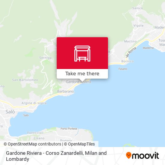 Gardone Riviera - Corso Zanardelli map