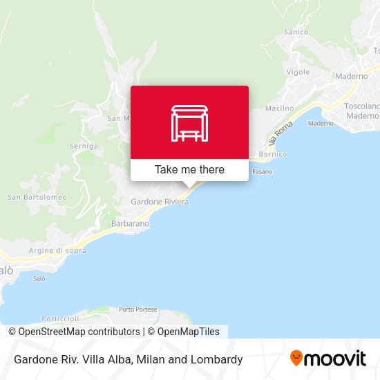 Gardone Riv. Villa Alba map