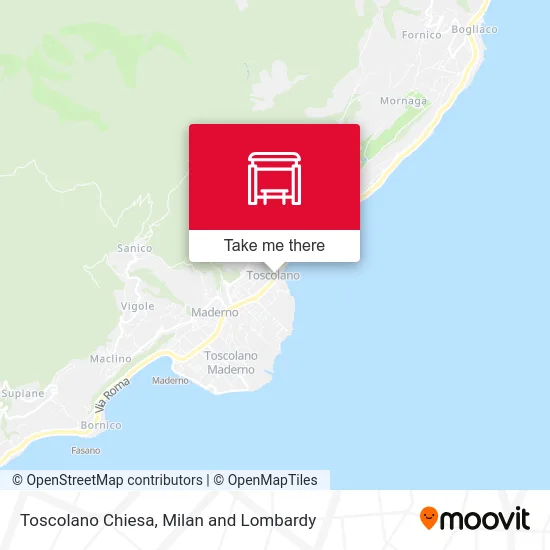 Toscolano Church map