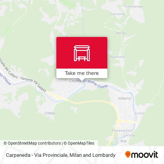 Carpeneda - Via Provinciale map