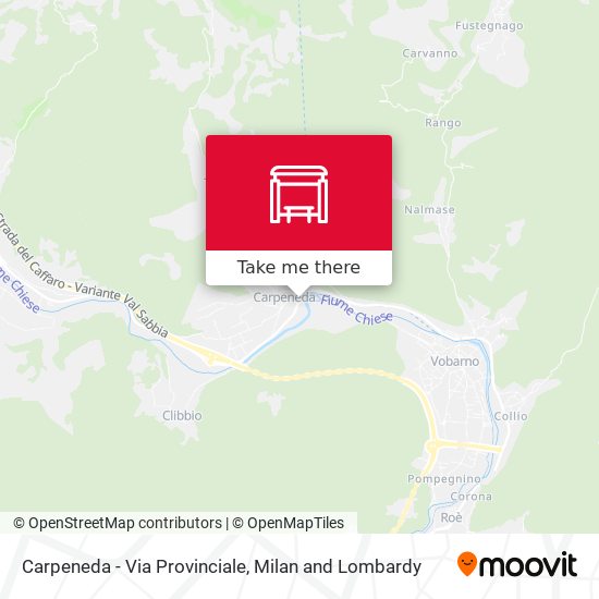 Carpeneda - Via Provinciale map