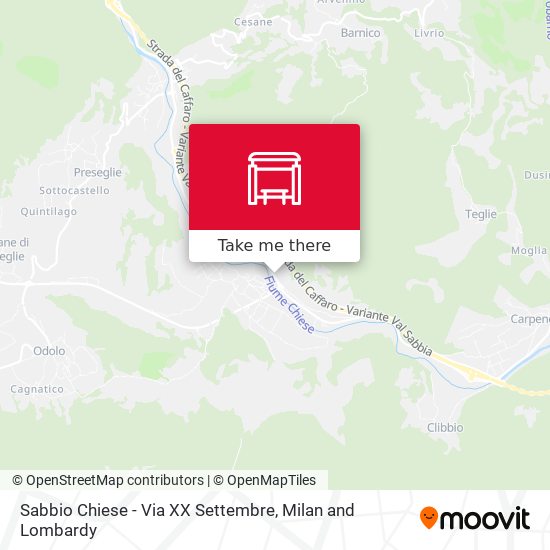 Sabbio Chiese - Via XX Settembre map