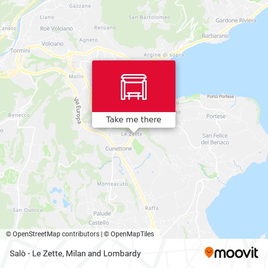 Salò - Le Zette map