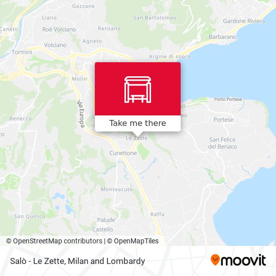 Salò - Le Zette map