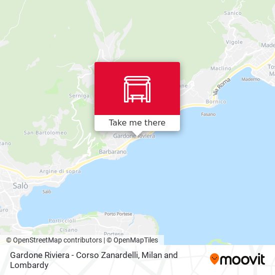 Gardone Riviera - Corso Zanardelli map