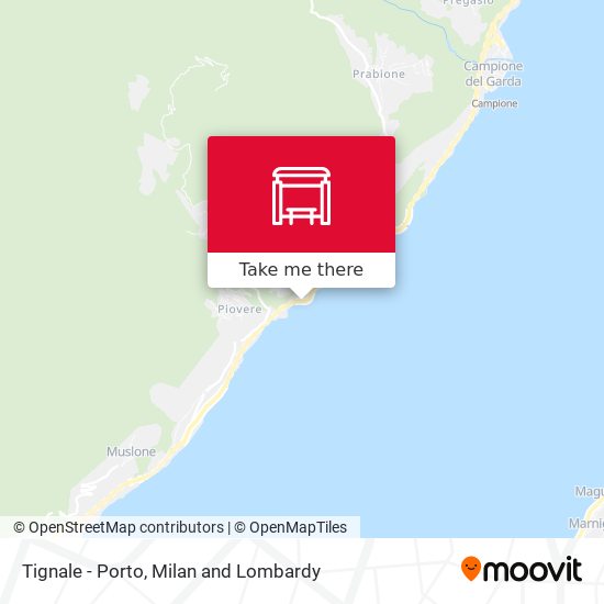 Tignale - Porto map