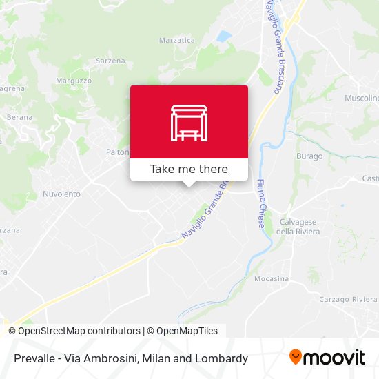 Prevalle - Via Ambrosini map