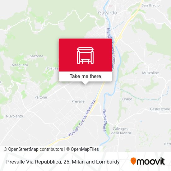 Prevalle Via Repubblica, 25 map