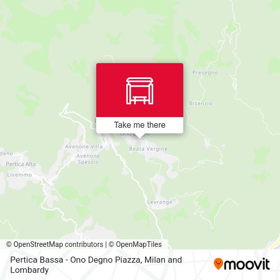 Pertica Bassa - Ono Degno Piazza map