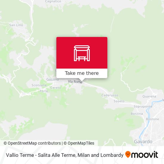 Vallio Terme - Salita Alle Terme map