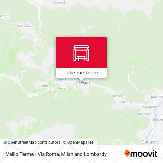 Vallio Terme - Via Roma map