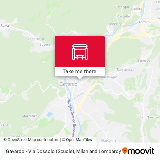 Gavardo - Via Dossolo (Scuole) map