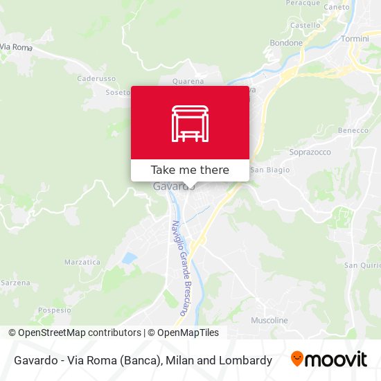 Gavardo - Via Roma (Banca) map