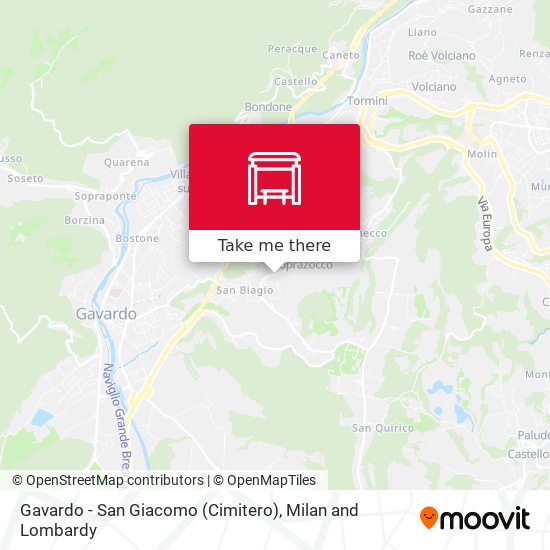Gavardo - San Giacomo (Cimitero) map