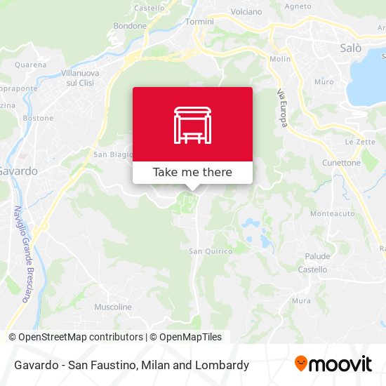 Gavardo - San Faustino map