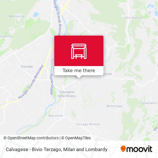 Calvagese - Bivio Terzago map